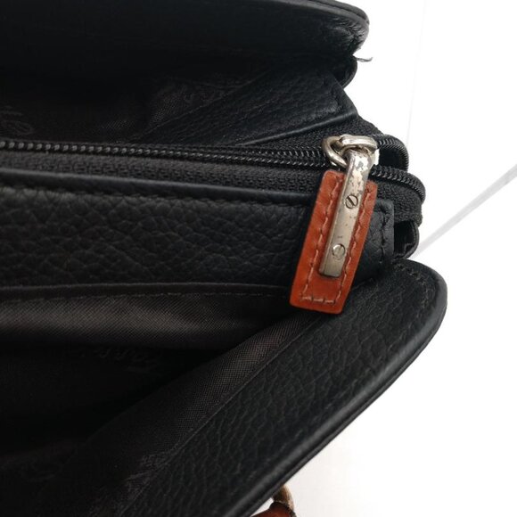 Fossil Leather Purse, Handbag, Black, Brown, Satchel, Shoulder Strap - Picture 11 of 11